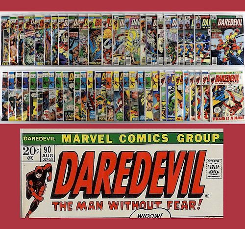 51PC Marvel Comics Daredevil #60-#156 Part. Run