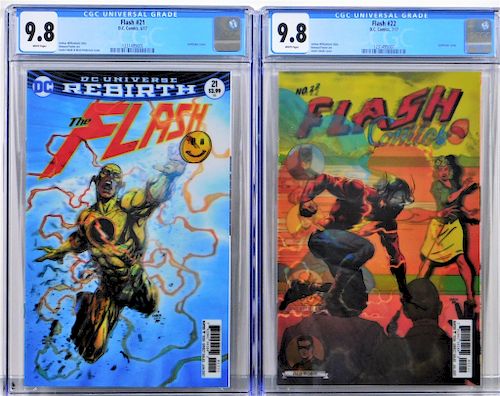 2 DC Comics 2017 Flash #21 & #22 CGC 9.8