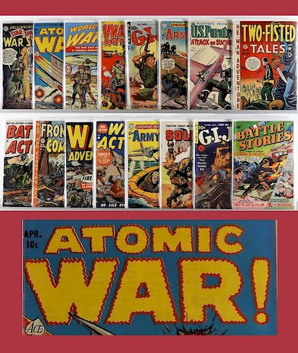 16PC Golden Age War Stories Military Comics Group