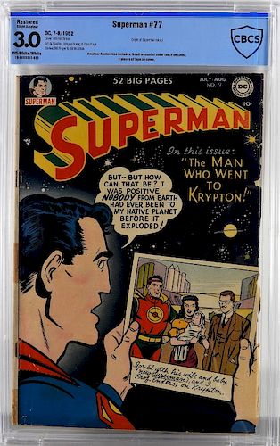 DC Comics Superman #77 CBCS 3.0