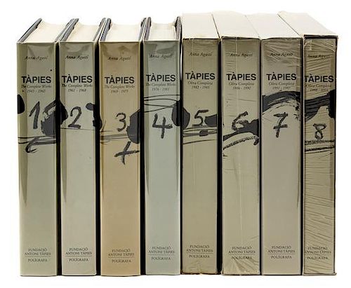 TÀPIES, Antoni (1923-2012). Tapies. The Complete Works 1943-2004. Barcelona: Edicions Polígrafia, 1988-[2004 or later].