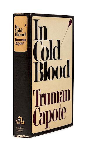 CAPOTE, Truman (1924-1984). In Cold Blood. New York: Random House, 1965. FIRST EDITION, FIRST PRINTING, TWICE SIGNED BY CAPOTE.