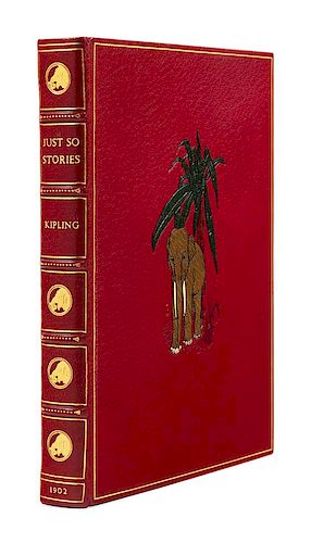 KIPLING, Rudyard (1865-1936). Just So Stories for Little Children. London: Macmillan, 1902. FIRST EDITION.
