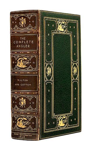 WALTON, Izaac (1593-1683) -- Cotton, Charles (1630-1687). The Complete Angler. London: Printed for Samuel Bagster, 1808.