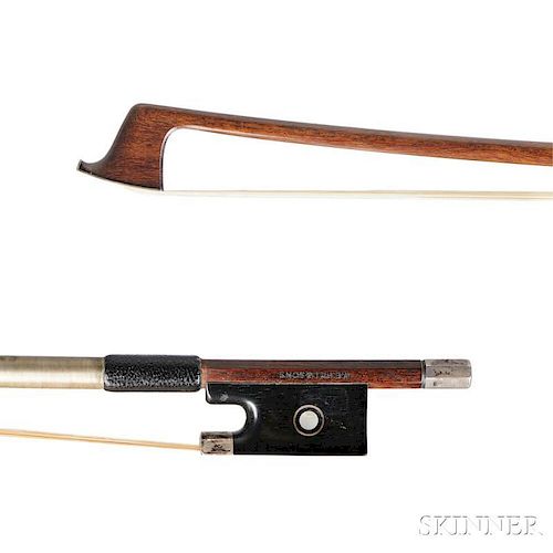 English Silver-mounted Violin Bow, W.E. Hill & Sons