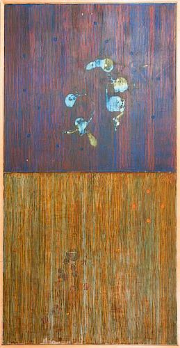 Craig Lucas (1942-2011) Gene Pool Drift, Oil on canvas, 1994