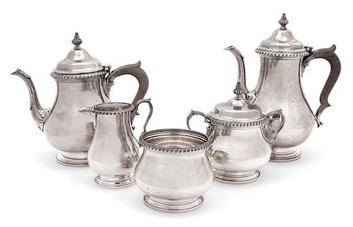American Silver Five-Piece Tea and Coffee Service