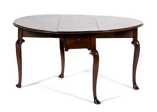 A Queen Anne Mahogany Drop-Leaf Table