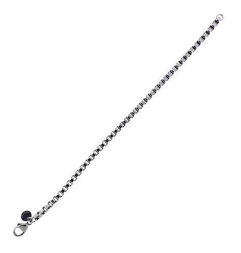 Tiffany &amp; Co Sterling Silver Box Chain Bracelet