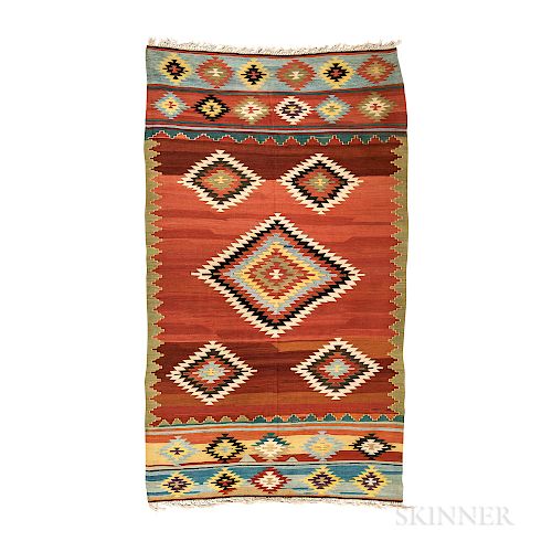 Chal Kilim, Turkey, c. 1880, 10 ft. 5 in. x 6 ft. 2 in.   Provenance:  The Cadle Collection.