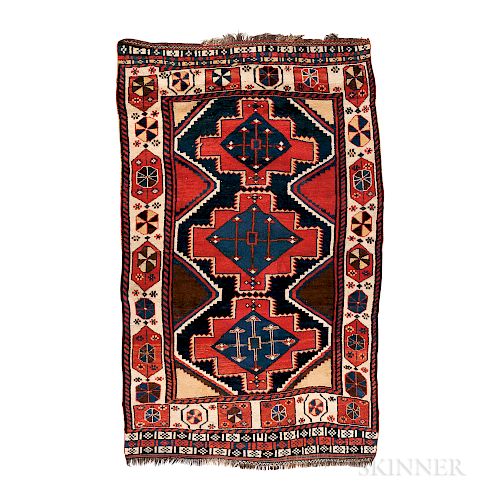 Luri Rug, southwestern Iran, c. 1900, 8 ft. 1 in. x 5 ft. 1 in.   Provenance:  The Cadle Collection.
