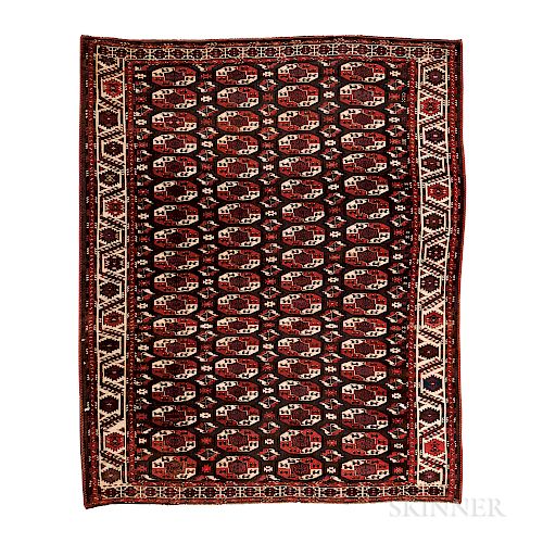 Chaudor Main Carpet, Central Asia, c. 1880, 8 ft. 10 in. x 7 ft. 2 in.