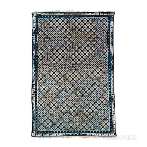 Baotao Rug, China, c. 1900, 6 ft. 5 in. x 3 ft. 10 in.  Provenance:  The Cadle Collection.