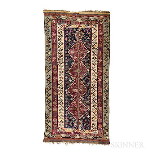 Rehanli Kilim, eastern Turkey, c. 1880, 9 ft. 7 in. x 4 ft. 10 in.  Provenance:  The Cadle Collection.