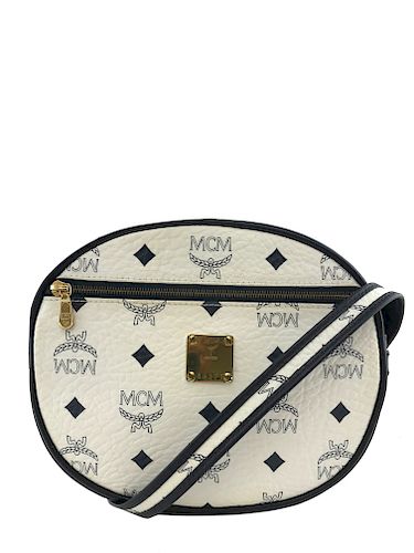MCM Monogram Canvas and Leather Cross Body Bag