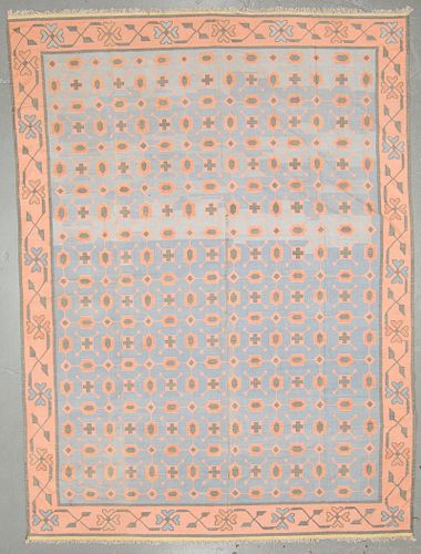 Vintage Cotton Dhurrie, India: 11'11'' x 15'11''