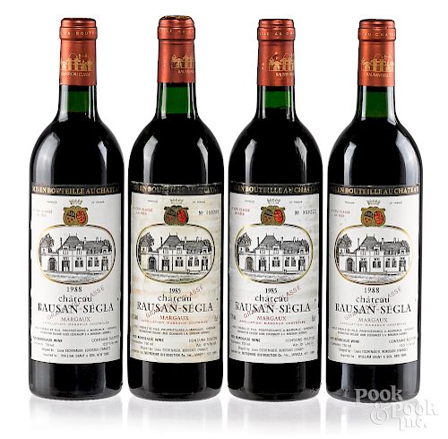 Four bottles of Chateau Rausan Segla