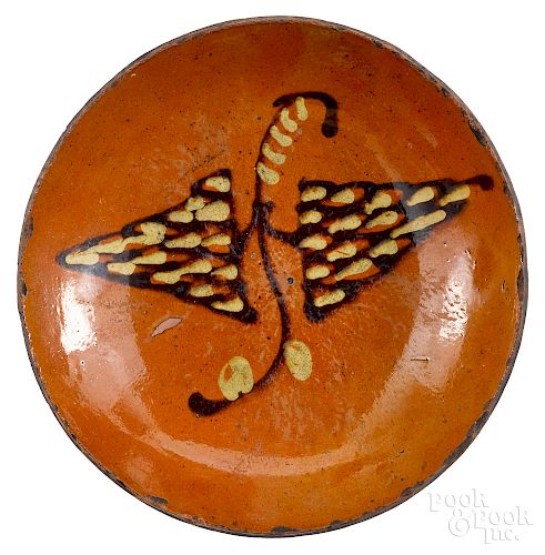 Berks County, Pennsylvania redware charger
