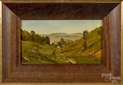 Pair of Levi Wells Prentice (American 1851-1935) landscapes