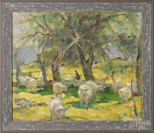 Carl Peters (American 1897-1980) landscape