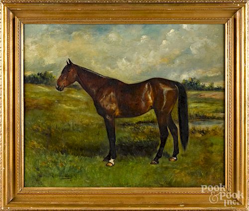 Gustave Muss-Arnolt (American 1858-1927) horse portrait