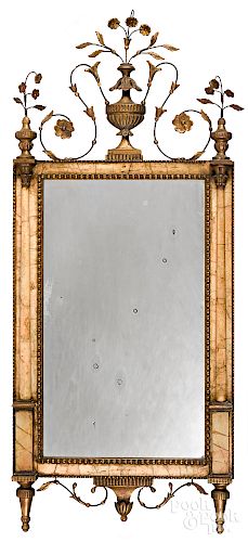 Marble and giltwood bilbao mirror
