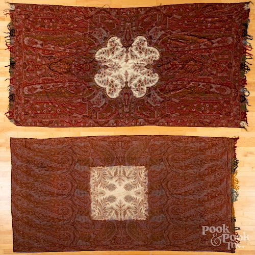 Two paisley shawls
