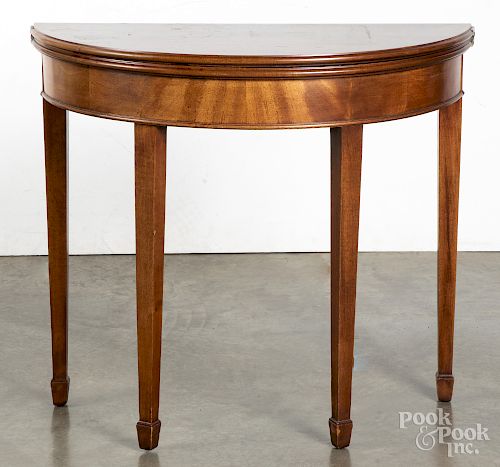 George III style mahogany card table