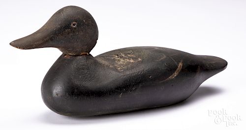 Carved and painted duck decoy