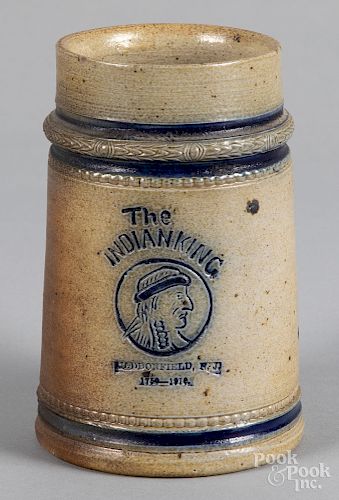 Haddonfield New Jersey stoneware Indian King mug