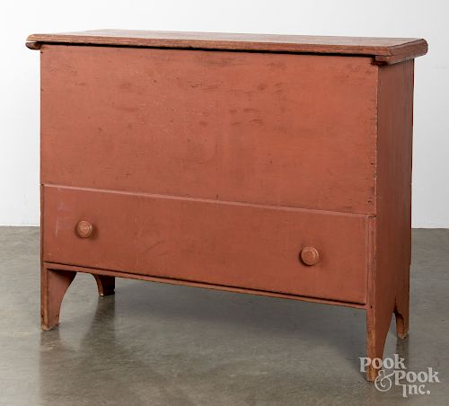 New England painted pine mule chest