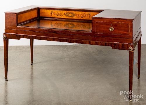 English mahogany spinet desk