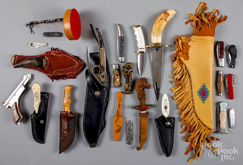 Group of collector's knives