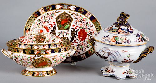 Royal Crown Derby sauce tureen and undertray, etc