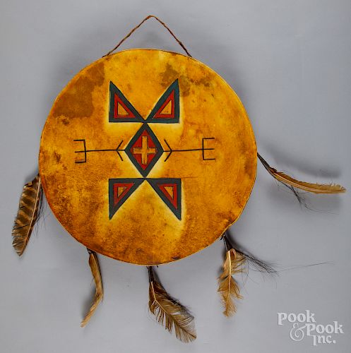 Native American Indian painted drum