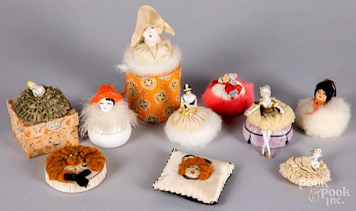Collection of powder puffs