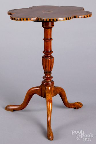 Irish miniature mahogany candlestand