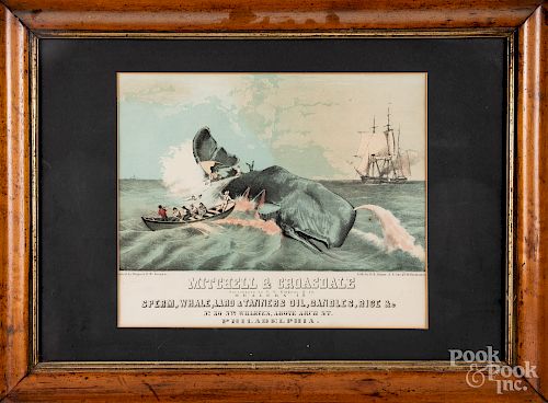 Wagner & McGuigan whaling advertising lithograph