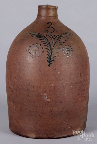 Mid-Atlantic three-gallon stoneware jug