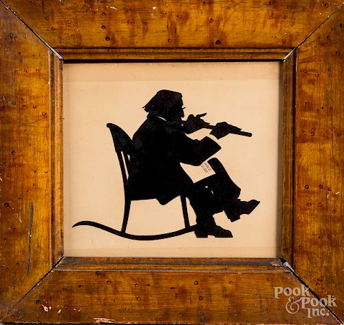 Silhouette of a flute player