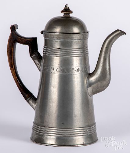 American pewter lighthouse coffee pot