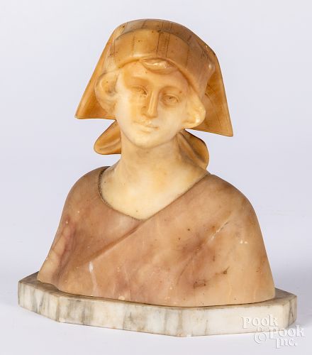 Italian marble bust of a woman