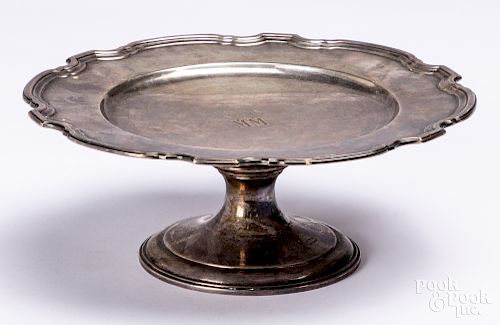 Tiffany & Co. sterling silver pedestal plate
