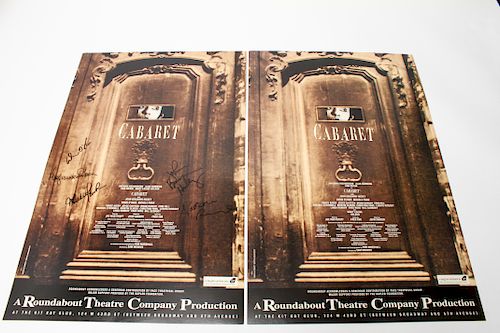 Cabaret 1998 Broadway Revival Window Cards, 2