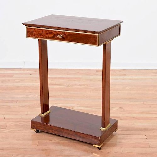 Russian Neo-Classical bronze mounted side table