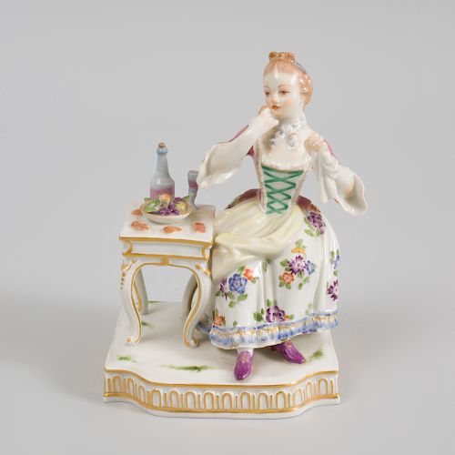 Meissen Porcelain Figure Allegorical of Taste