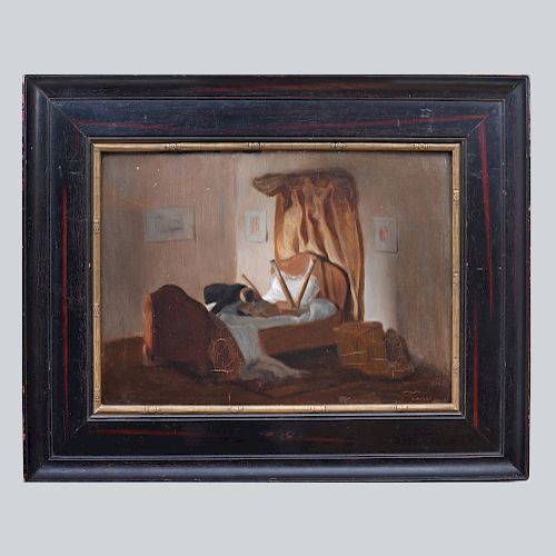 Henri GoussÌ© (1872-1914): Couple au lit