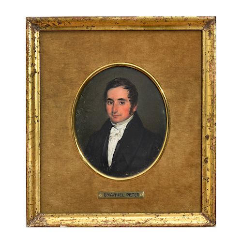 Attributed to Emanuel Peter (1799-1873): Portrait of a Gentleman