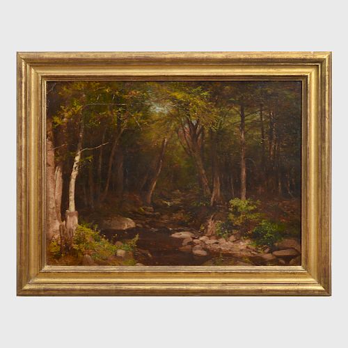 Alexander Helwig Wyant (1836-1892): Woodland Stream
