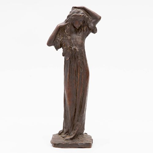 After Bessie Potter Vonnoh (1872-1955): Standing Female Figure